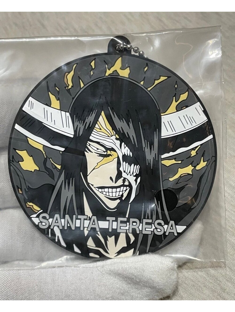 BLEACH Rubber Keychain Strap Nnoitra Gilga Santa Teresa Japan Excl